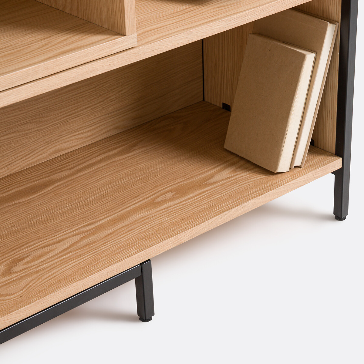 LA REDOUTE INTERIEURS<br>Mesa consolas modular e extensível em folheado de carvalho Volga