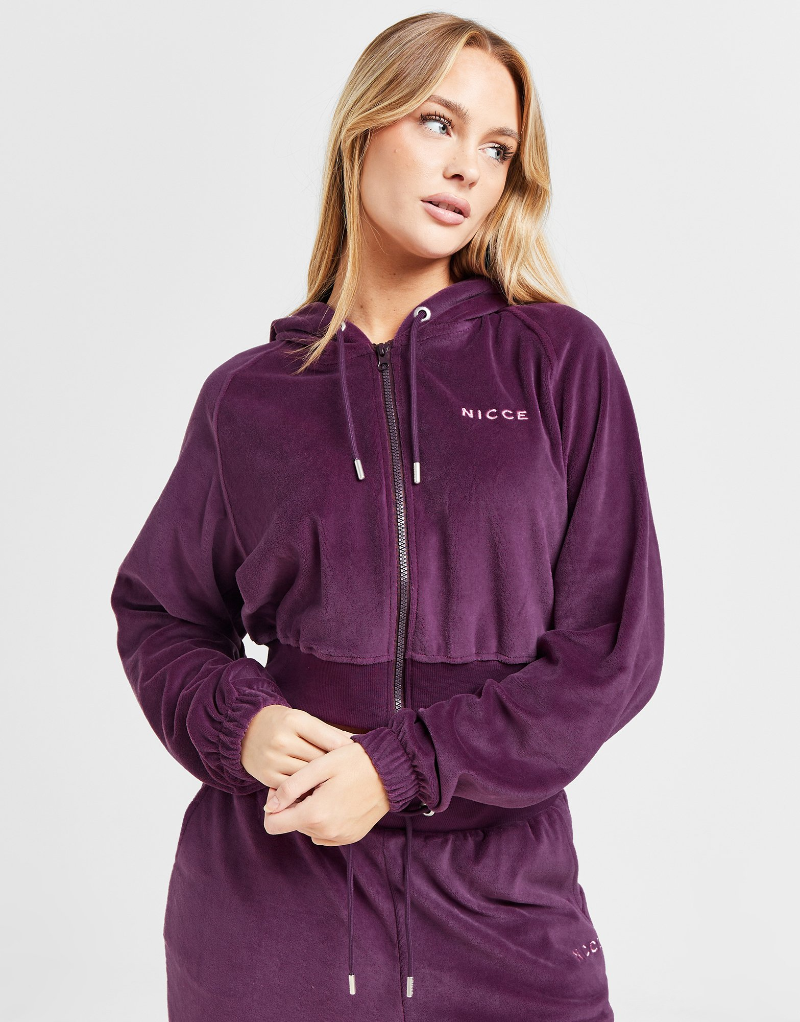 Nicce Sweat à Capuche Zippé Femme