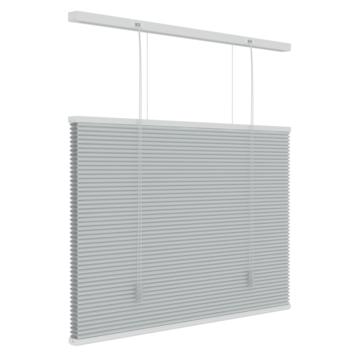 KARWEI dubbel plisségordijn lichtdoorlatend grijs (kleurnr. 6006) 140x180 cm (bxh)