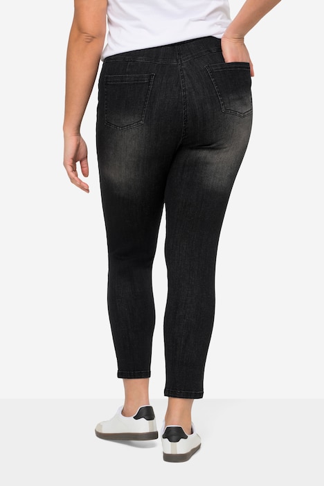 Jeggings Jule, Slim Fit, Washeffekte, Elastikbund
