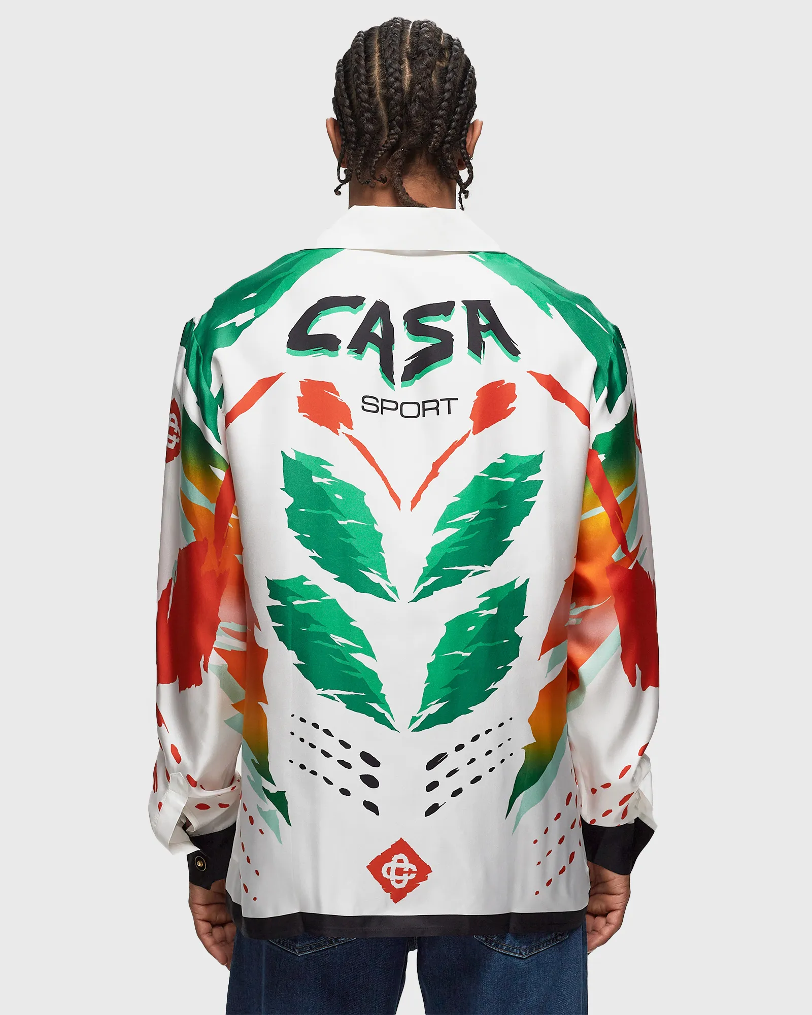 Casablanca UNISEX CUBAN COLLAR LONG SLEEVE SHIRT
