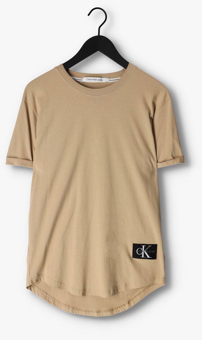 CALVIN KLEIN groene calvin klein t-shirt badge turn up sleeve
