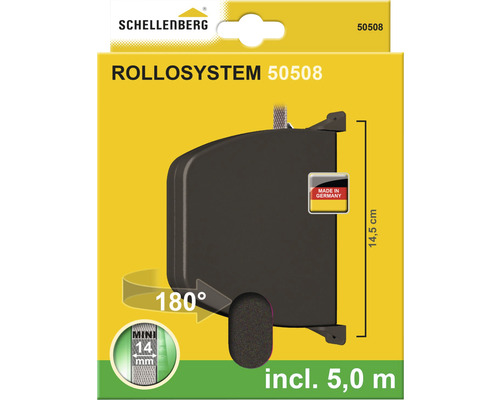 Schellenberg Mini 50508 opschroefbare opwinder, draaibaar, bruin