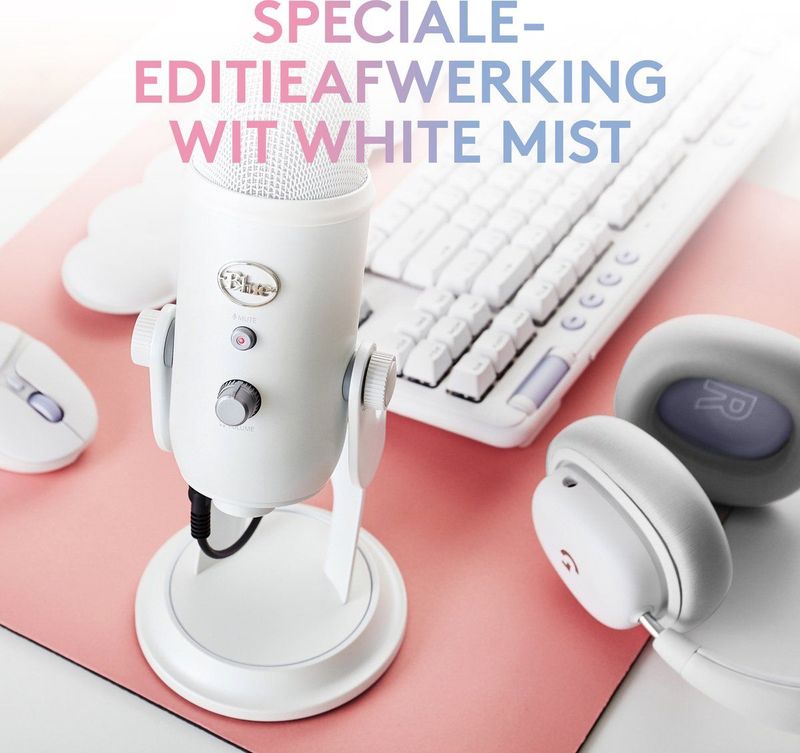 Blue Microphones Yeti Premium - Gaming Microfoon - USB - White Mist