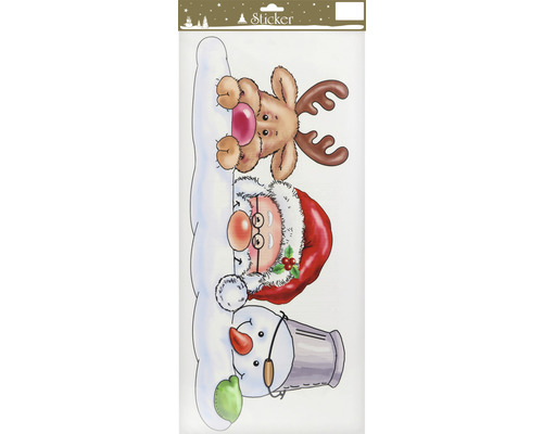 Kerst raamstickers 23x49 cm
