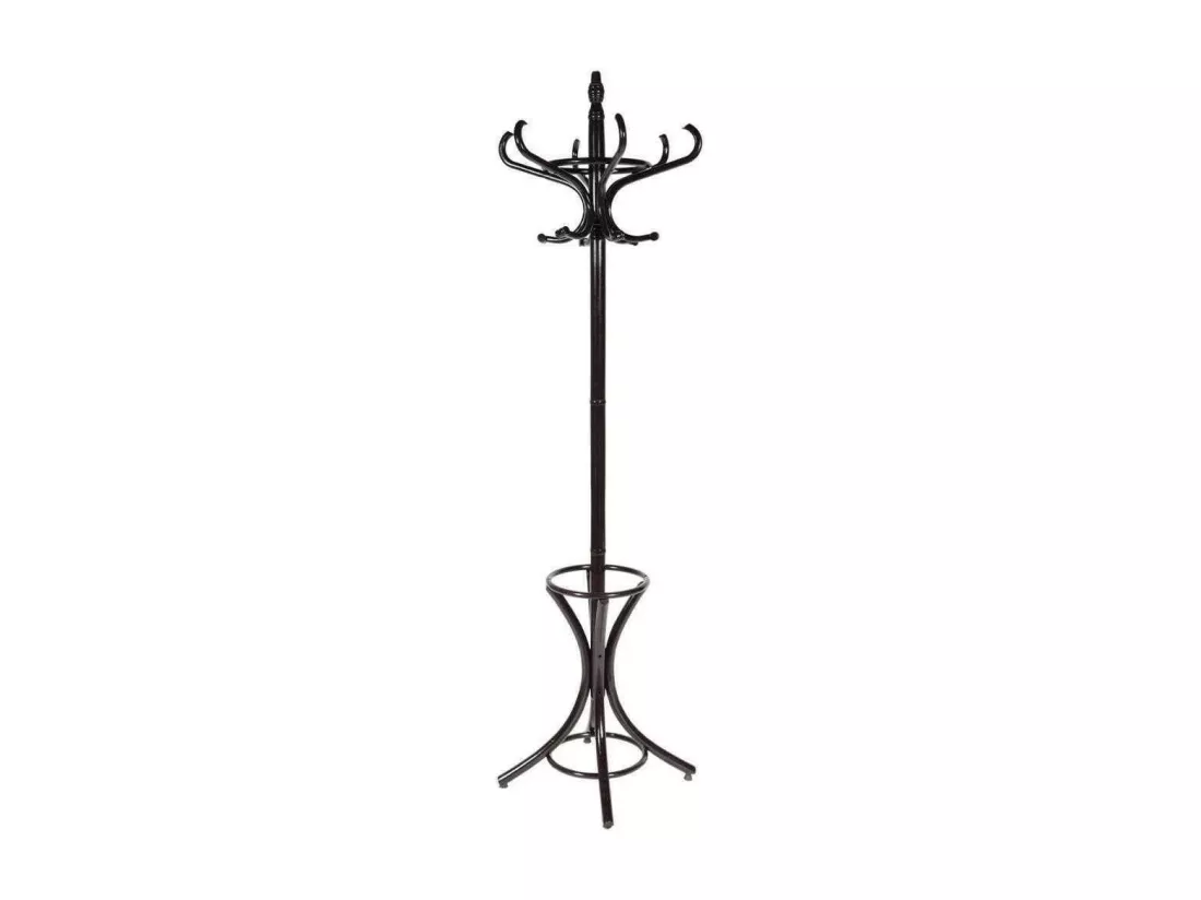 Porte-manteau sur pied marron en bois 53x39x187h
