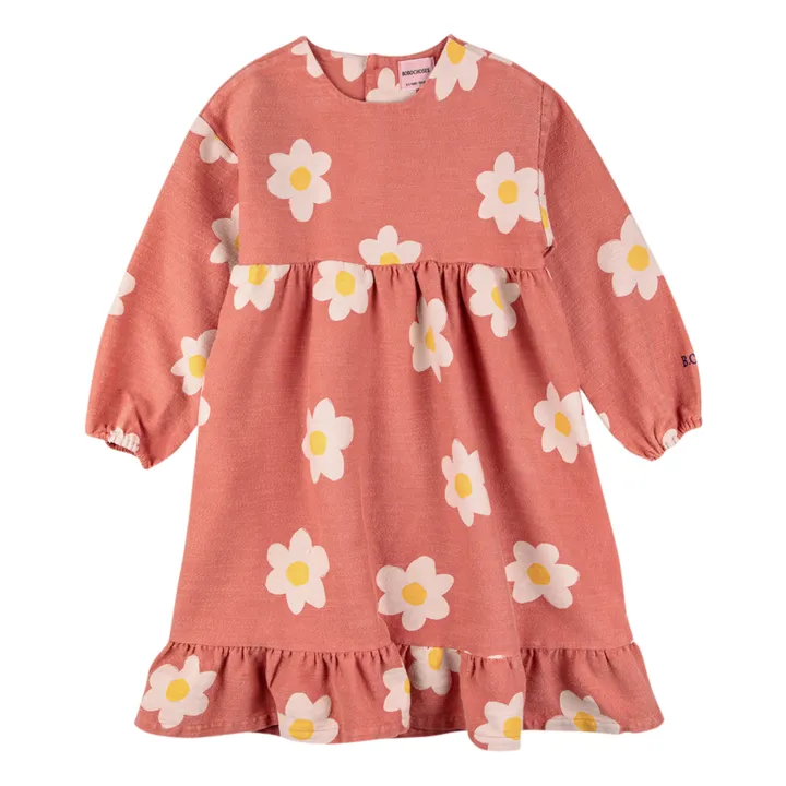 Bobo Choses Robe Volants Fleurs | Rose
