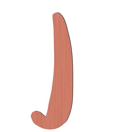 Sebra Tr?bogstaver - J - Watermelon Pink