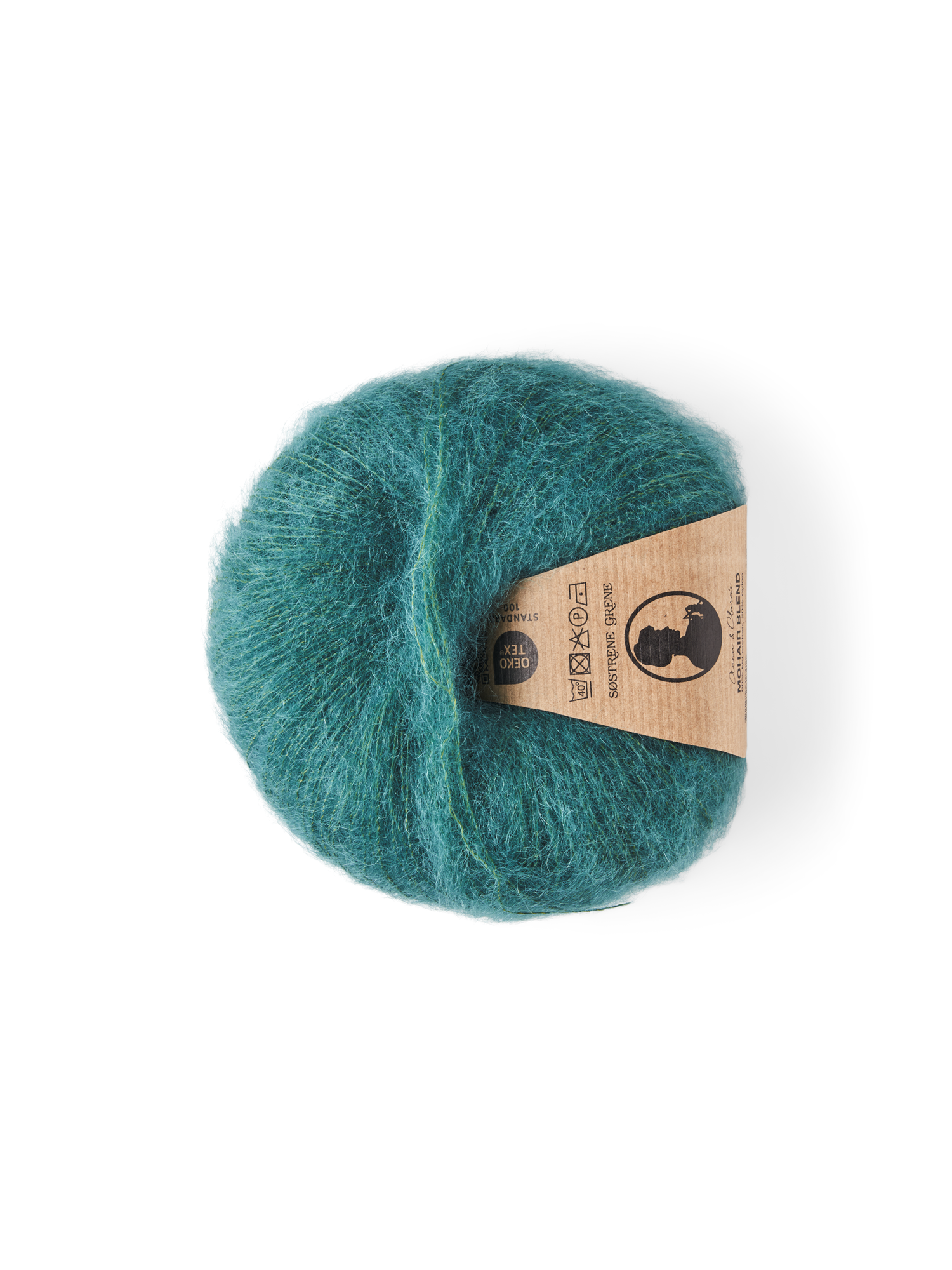 Mohairgarn med nylon | Mohair/nylon. 25 g. | Dark Green
