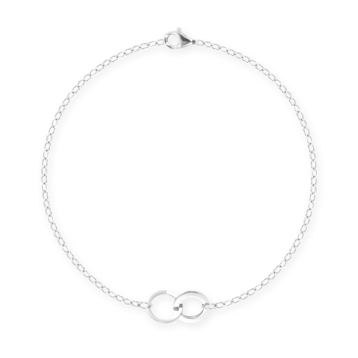 Bracelet en acier argenté