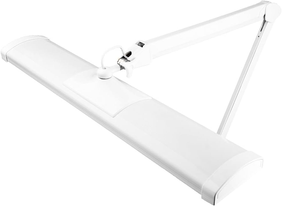 SEMPLIX LED Arbeits-Tischlampe mit 540 LEDs – dimmbar & augenschonend – 5 Lichtstufen – flexibel dreh- & schwenkbar – mit Tischklemme