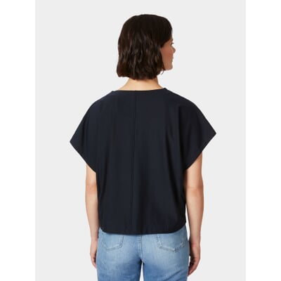 Damenshirt Kurzarm TENCEL™, Dunkelblau