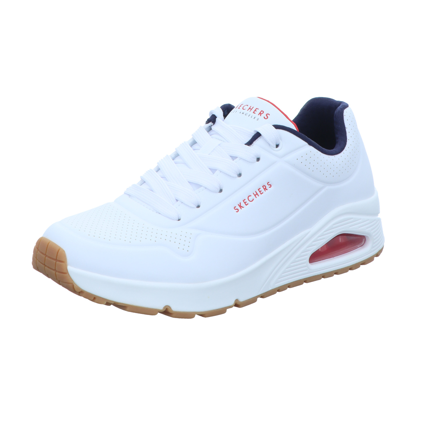Skechers Herren-Sneaker UNO STAND ON AIR Weiß-Blau-Rot