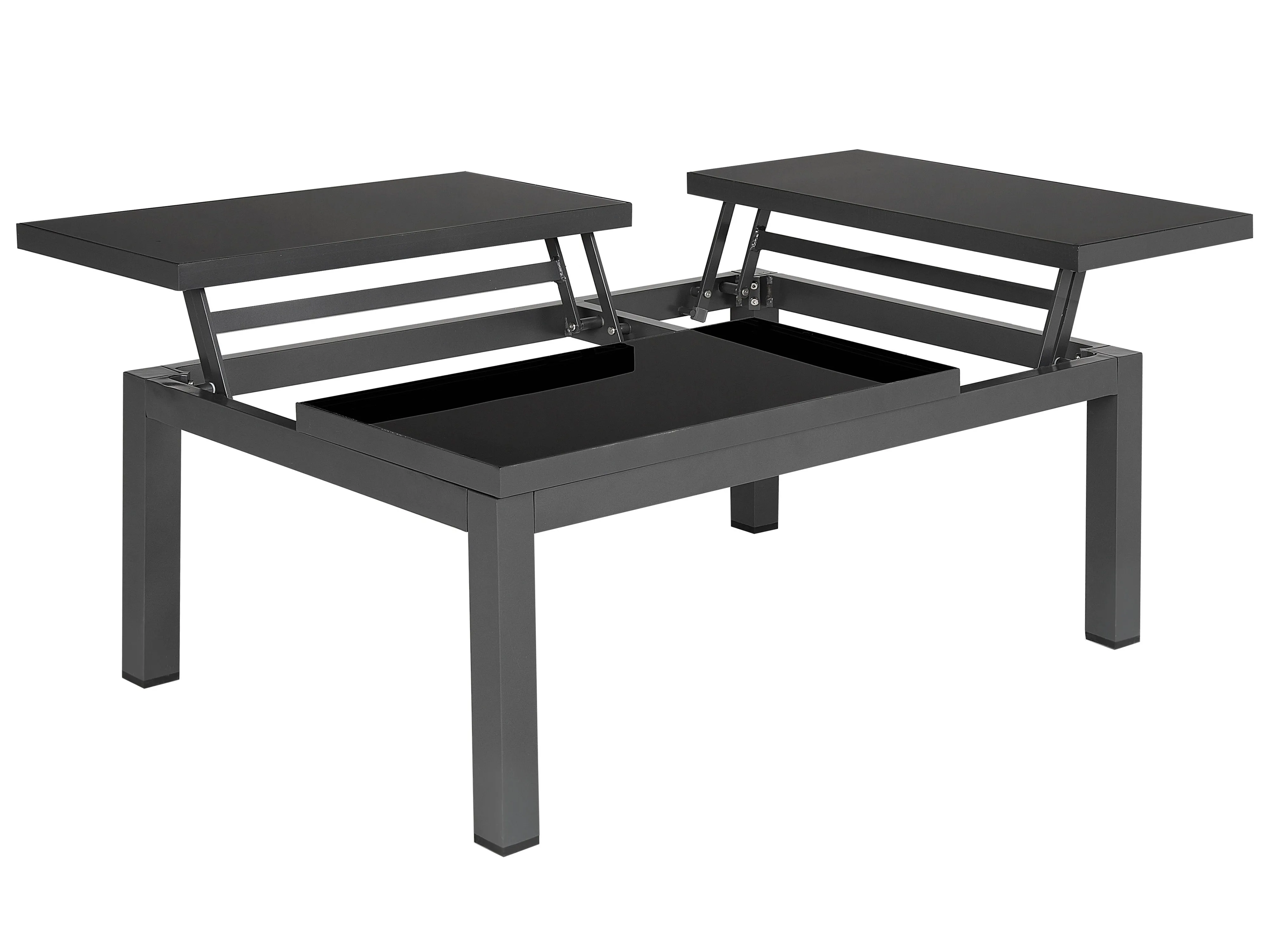 Tuin hoekloungeset met tafel 6-zits FORANO Metaal Grijs