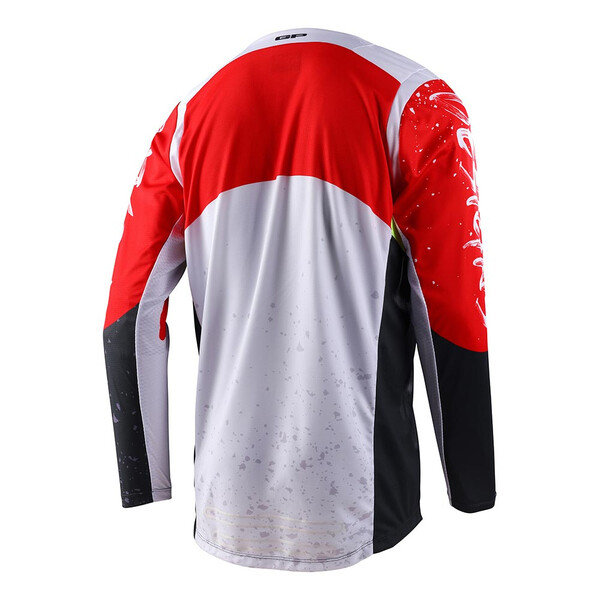 Troy Lee Designs - Maillot GP Pro Partical Noir / Rouge fluo / Blanc