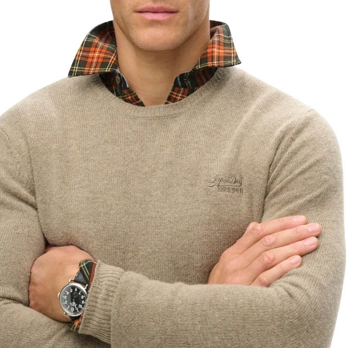 Superdry Essential Slim-Fit Crew Jumper Sweater Heren