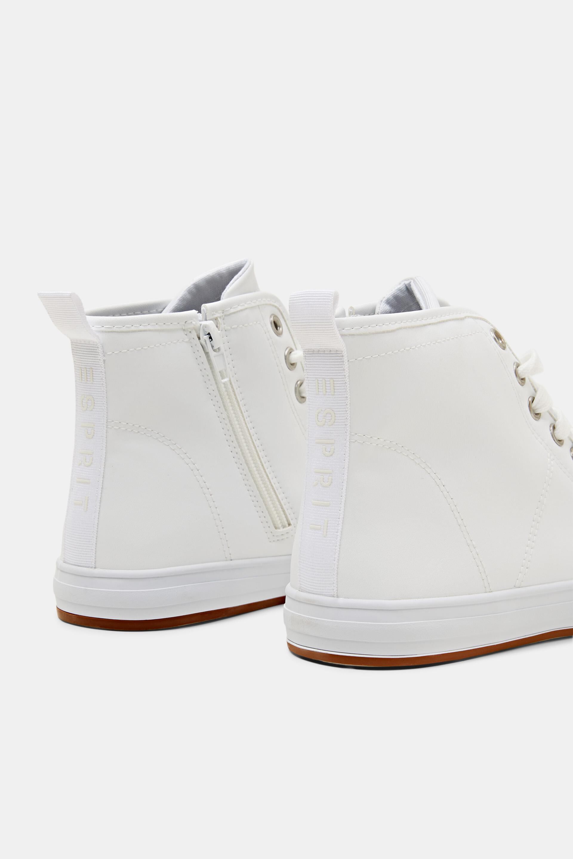 Sneakers montantes en similicuir