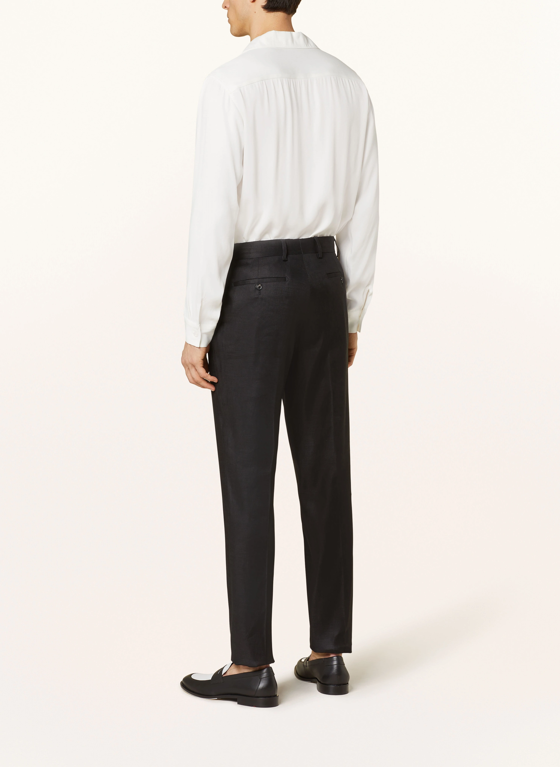 LARDINI Anzughose Regular Fit mit Leinen