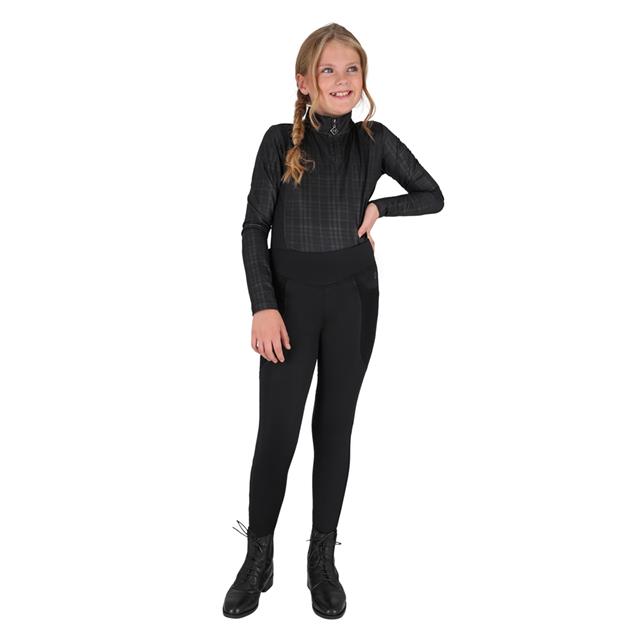Paardrijlegging QHP Zahra Knie Grip Kids Zwart