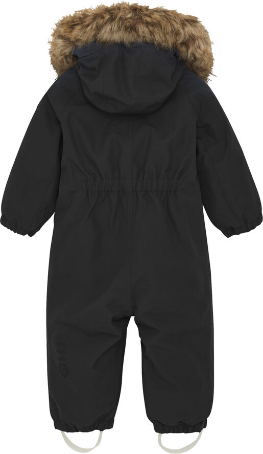 Color Kids Coverall W. Fake Fur Black