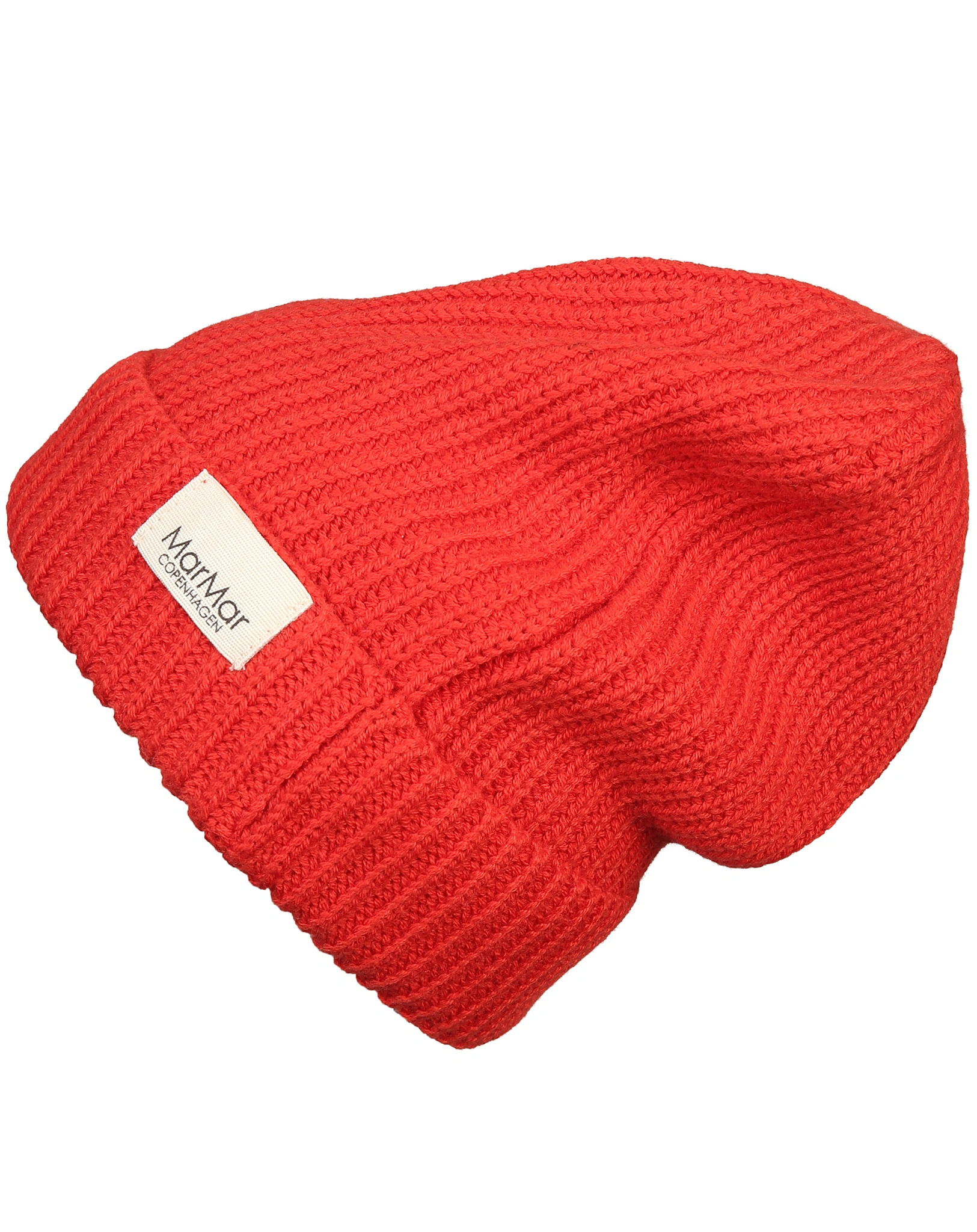 Strickmütze ATLAS mit Wolle in poppy