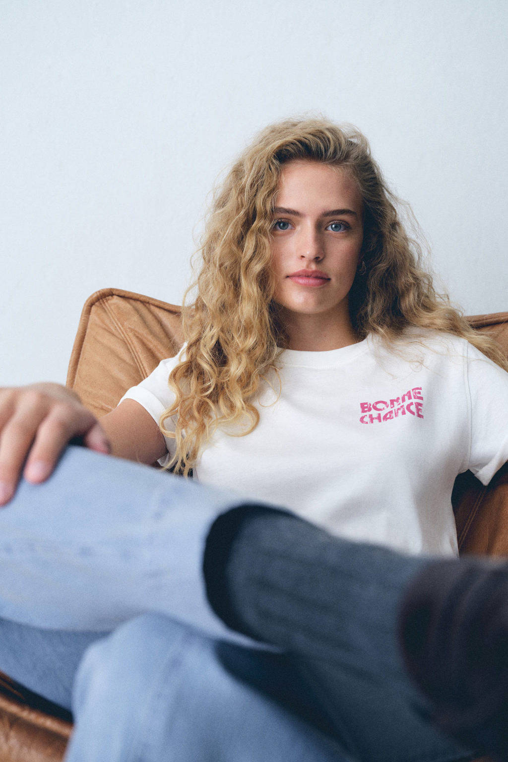 MANGO TEEN T-shirt met backprint naturel wit