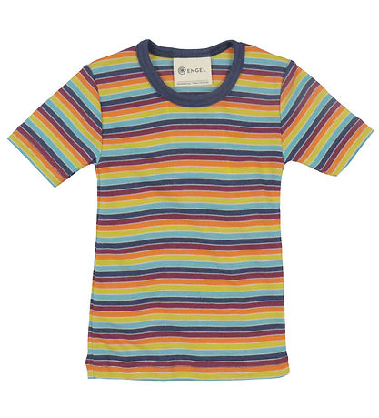 Engen T-Shirt - Wolle/Seide - Multicolour
