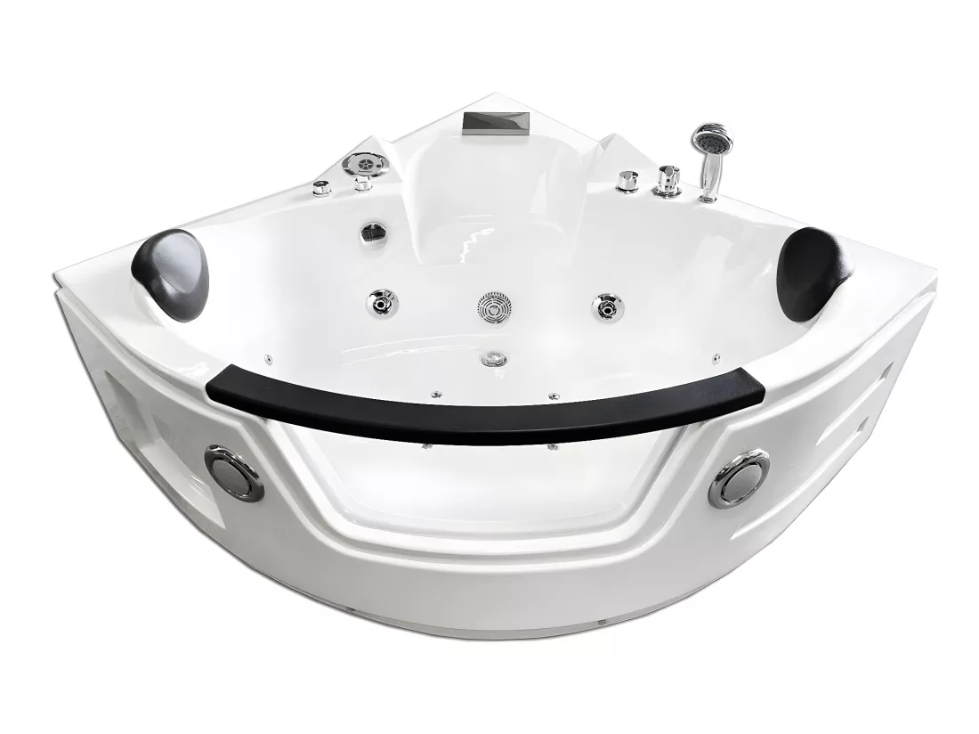Baignoire hydromassage Chromothérapie 150 X 150 cm 12 jets– Mimosa