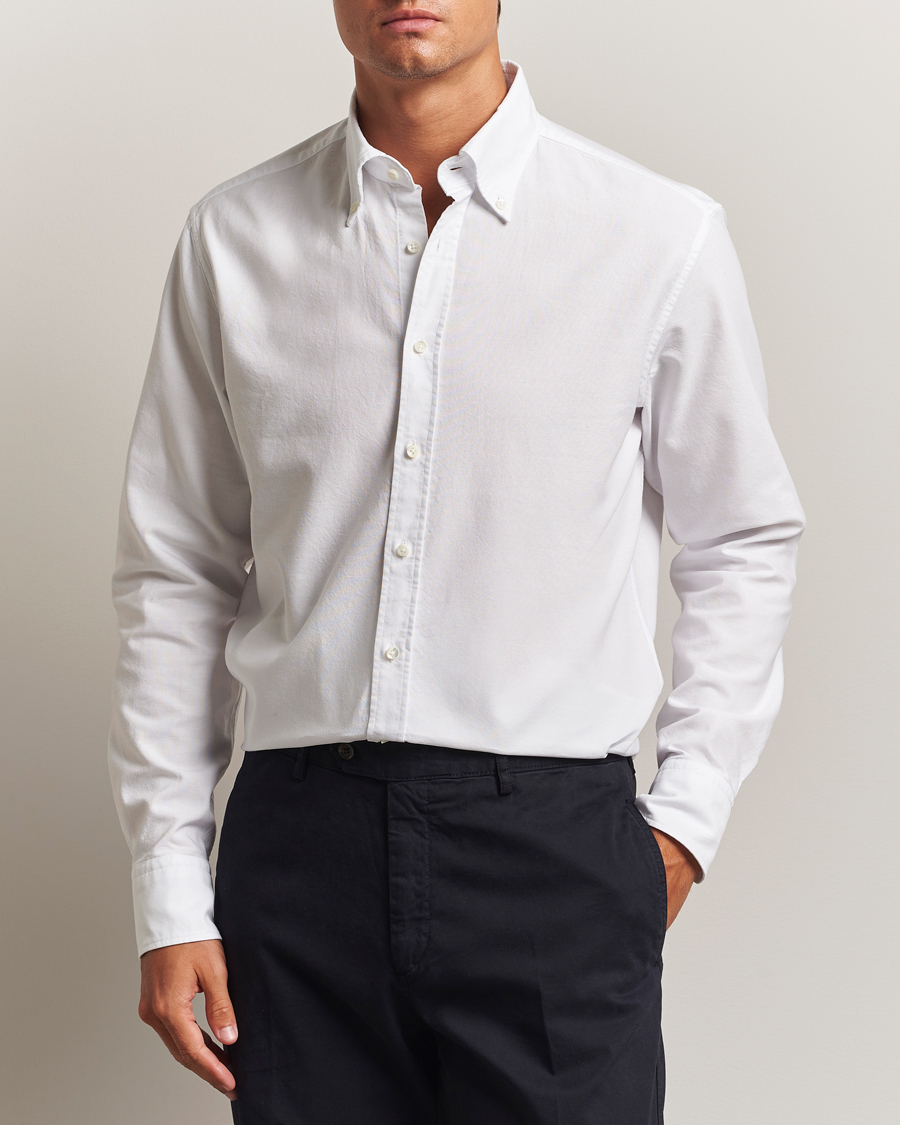 Stenströms Regular Fit Oxford Shirt White