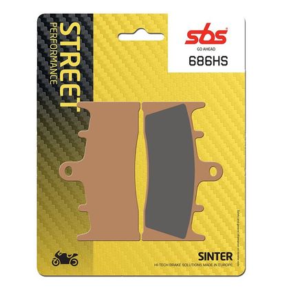 Plaquettes de freins SBS 686HS Sinter Métal Fritté avant