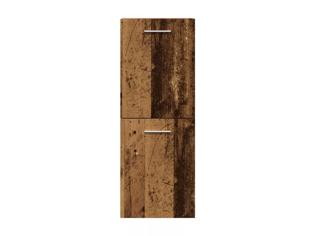Armoire de salle de bain suspendue vieux bois bois d'ingénierie
