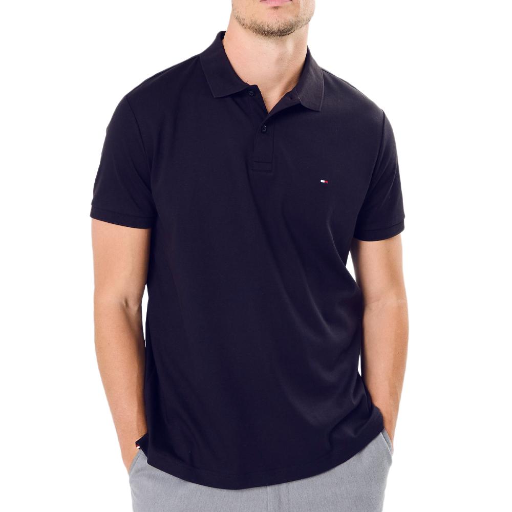 Tommy Hilfiger Polo Marine Homme Tommy Hilfiger Liquid Cotton