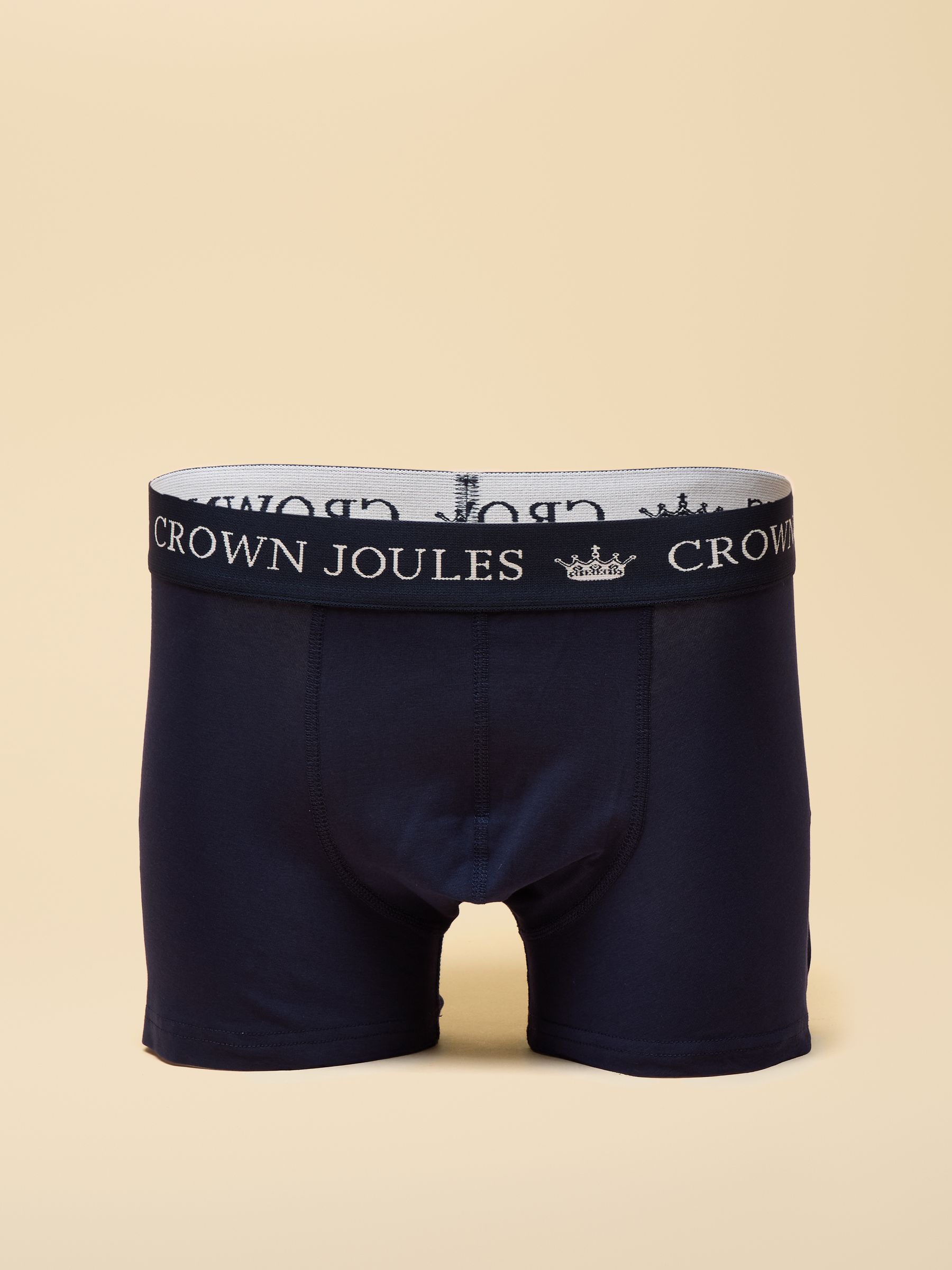 Marineblauw en bordeauxrood - Joules Crown Joules Cotton Jersey Boxer Shorts - Verpakking van 5