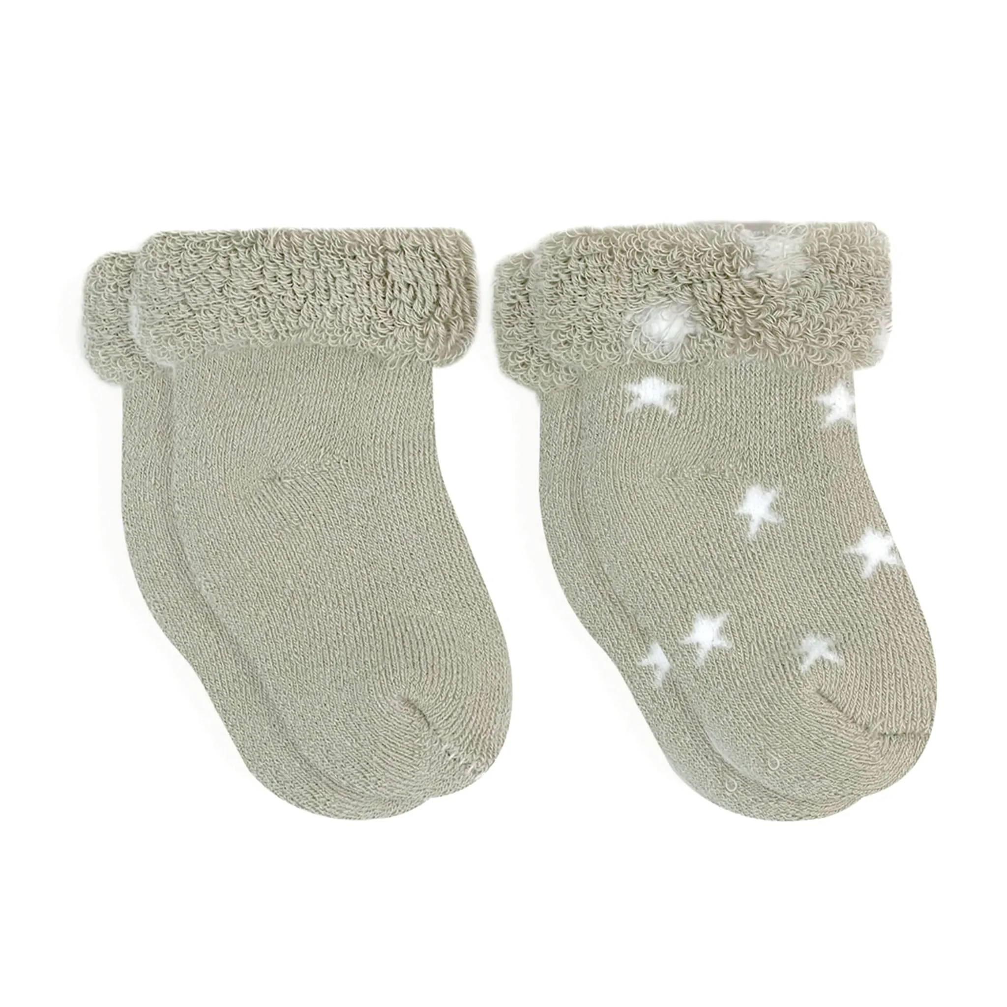 Kushies Bas Paquet de 2 Nouveau-né - Ratine Sauge