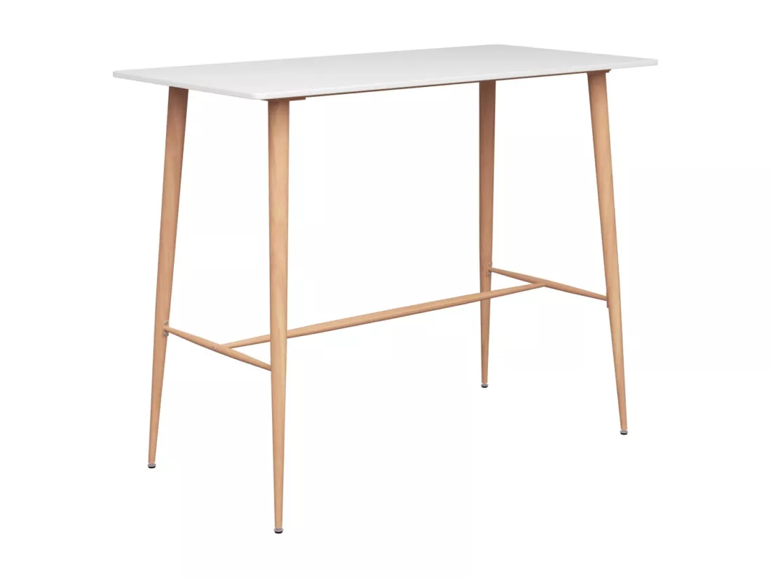 Table de bar Blanc 120x60x105 cm