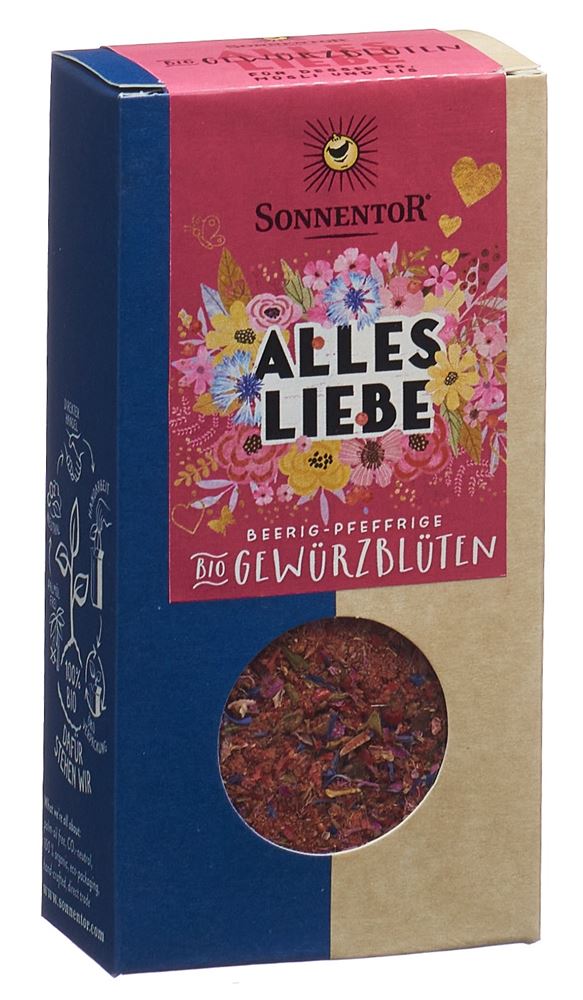 SONNENTOR Alles Liebe Gewürz Blüten Mischung<br>40 g, BIO