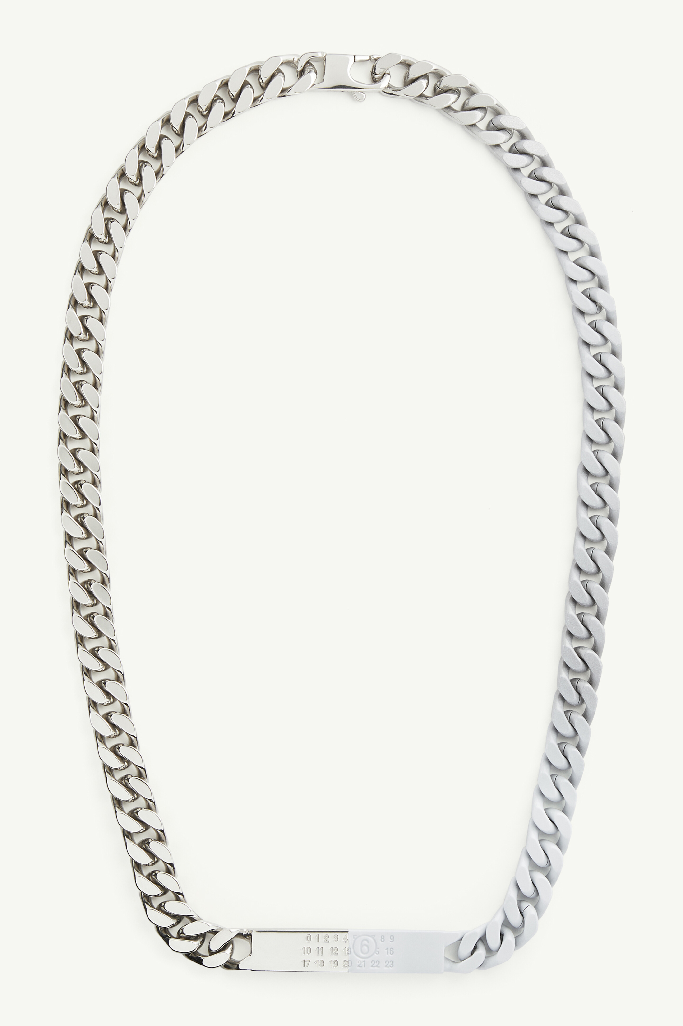 Minimal Logo ID Tag curb necklace