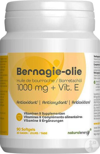 Natural Energy Huile De Bourrache 90 Gélules