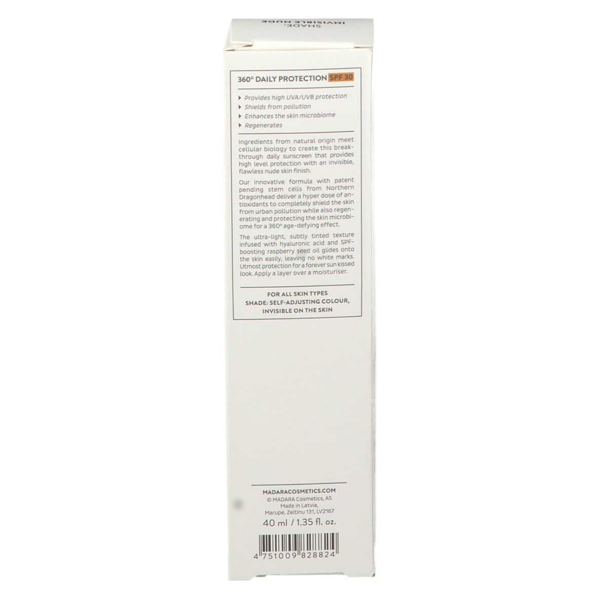 MADARA AGE-DEFYING SUNSCREEN SPF 30