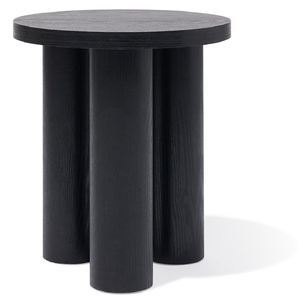Bout de canapé Pachi noir Ø40xH45 cm