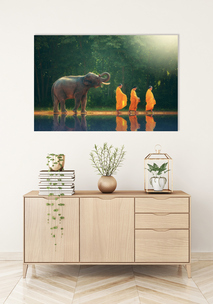 Akustikbild MÖNCHWANDERUNG 80x120cm, 7kg