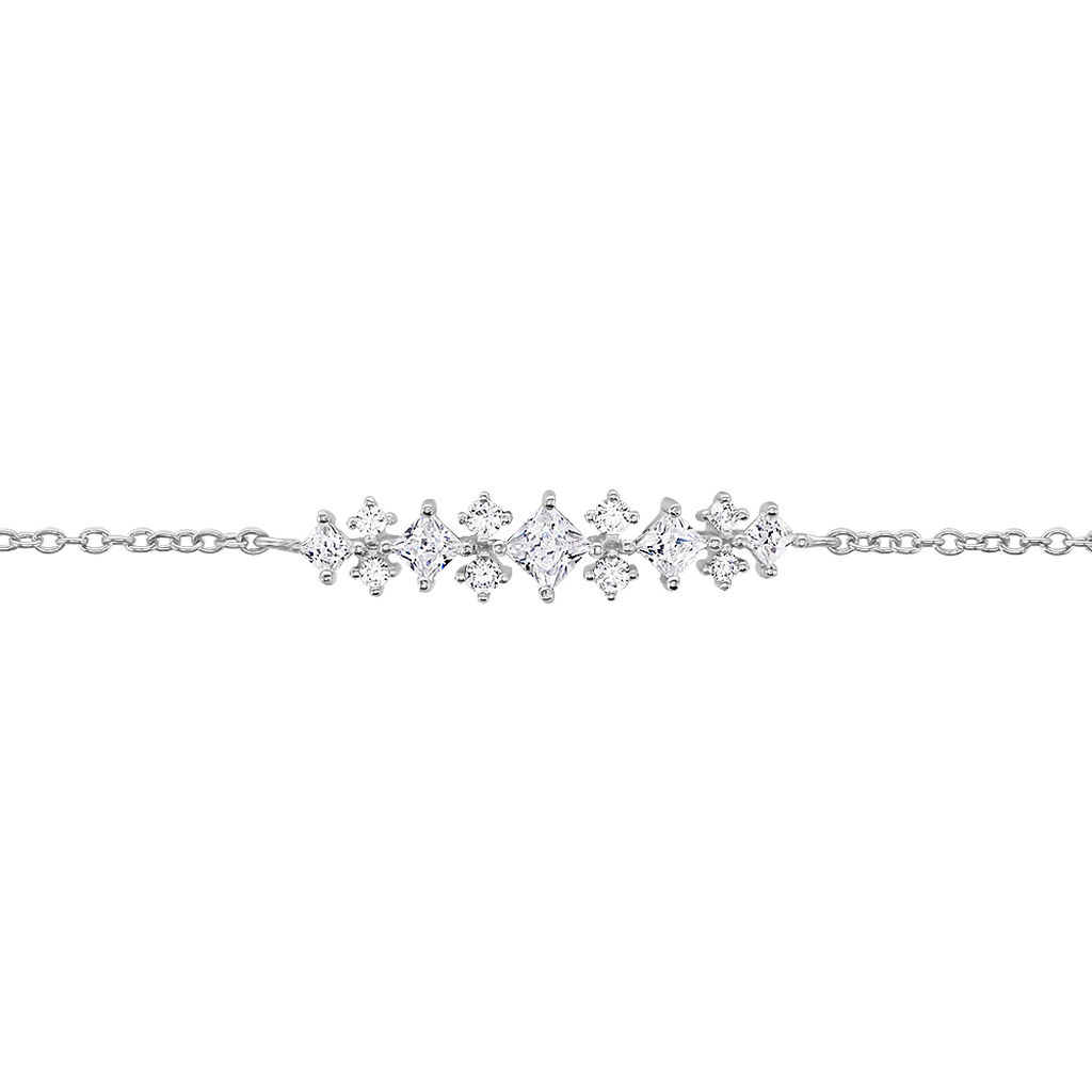 Bracelet Monique Argent Blanc Oxyde De Zirconium