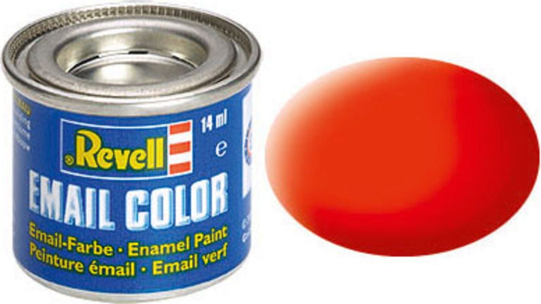 Revell  Email Color leuchtorange, matt, 14 ml    Die beliebten Farben von Revell in 89 verschiedenen Farbtönen