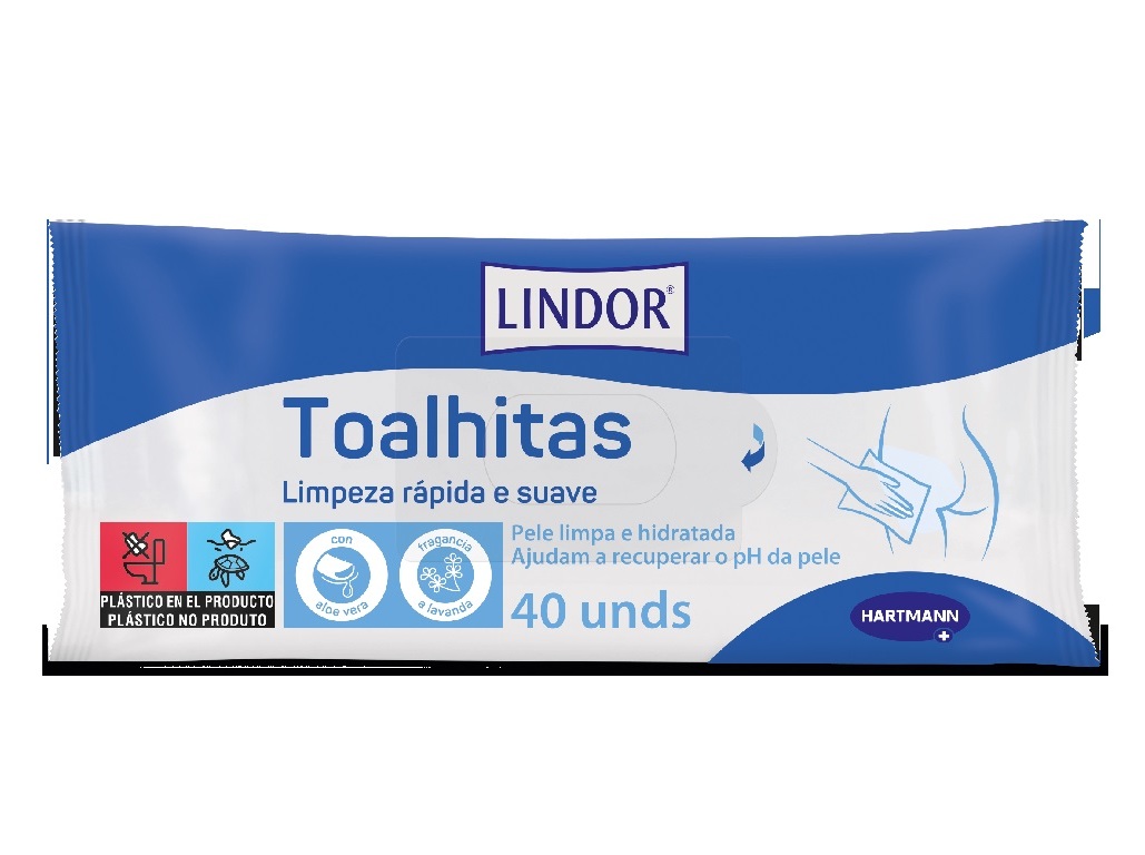TOALHITAS INCONTINÊNCIA LINDOR 40UN