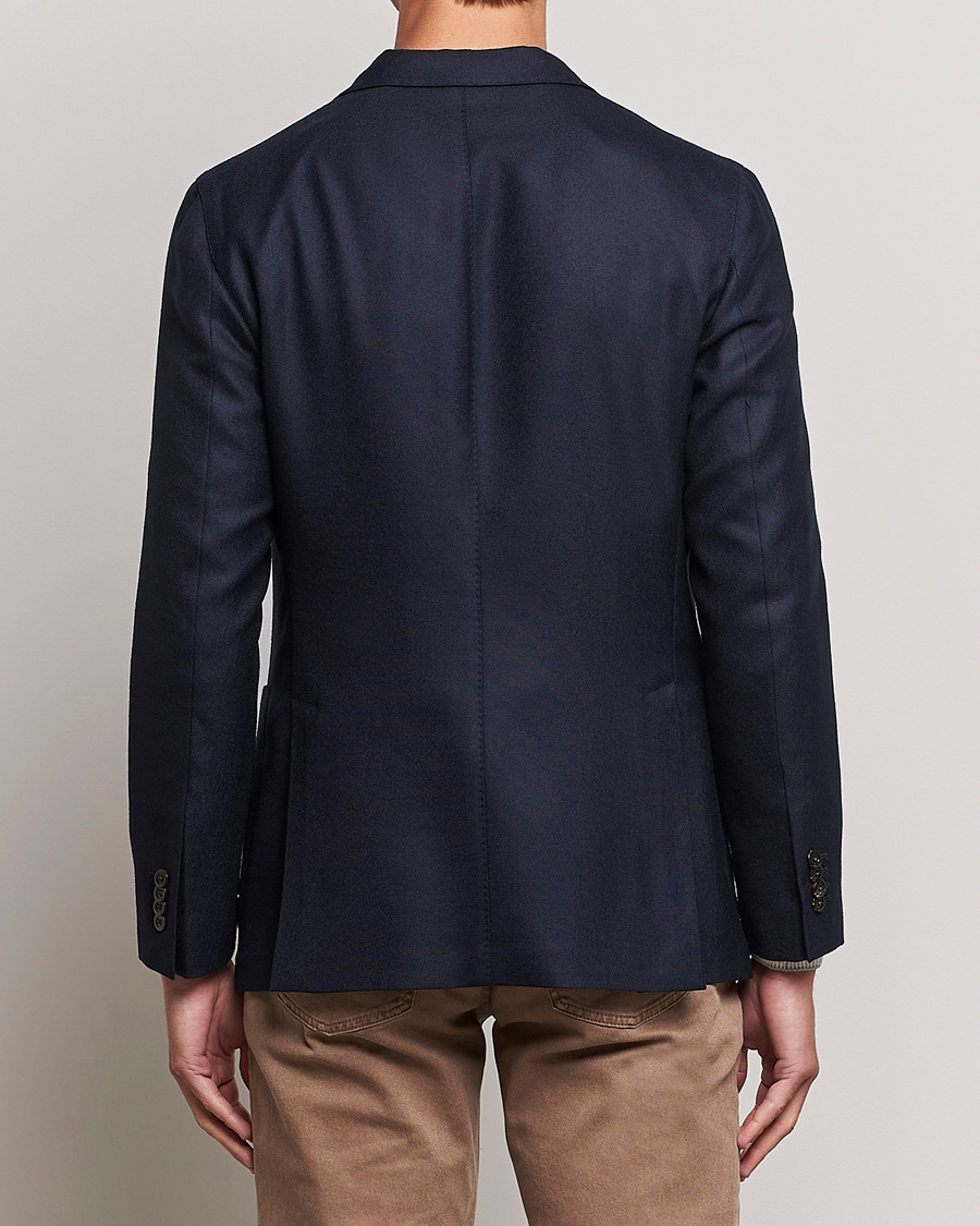 Boglioli K Jacket Wool Hopsack Blazer Navy