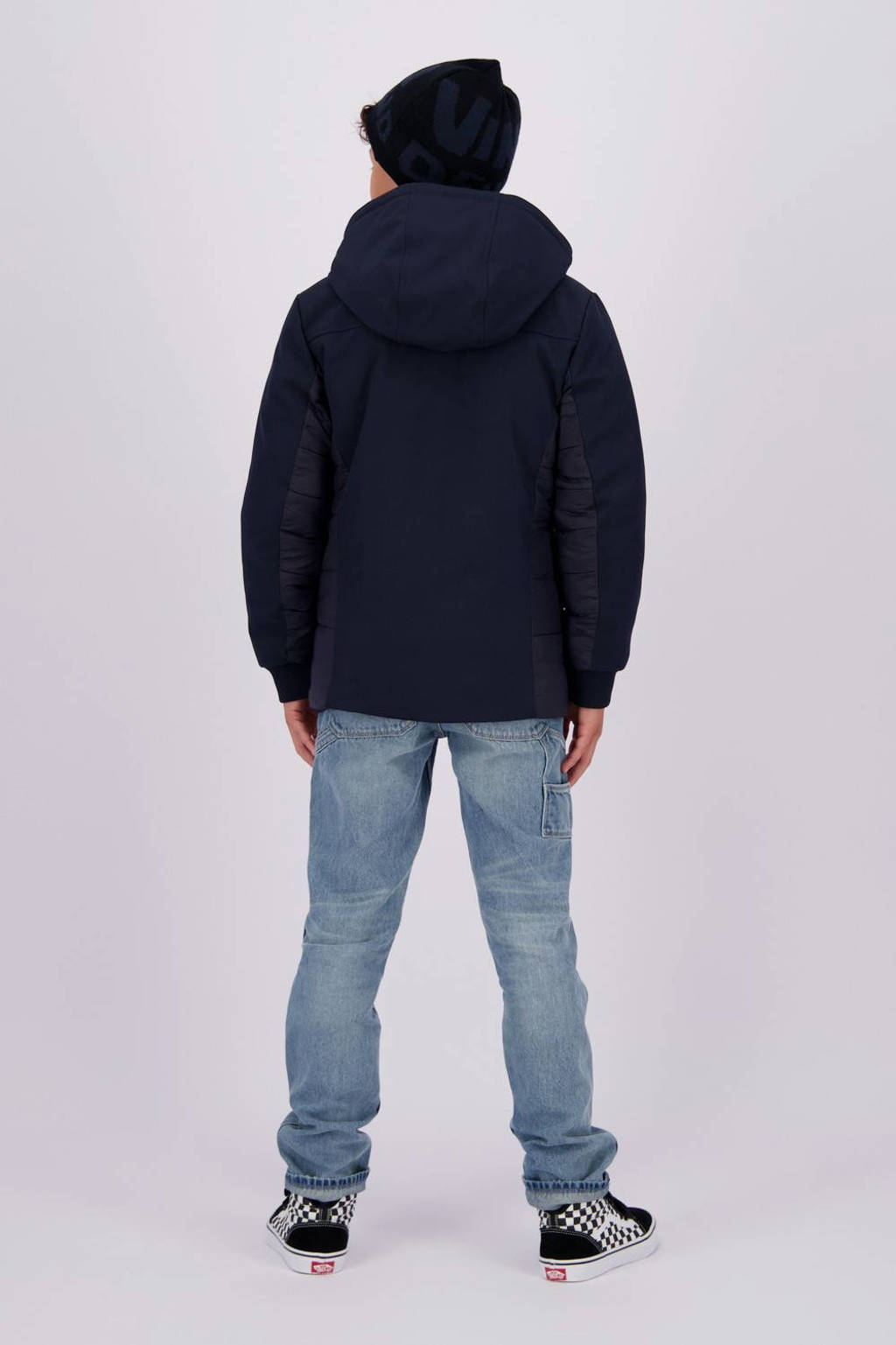 Vingino gewatteerde winterjas Threno donkerblauw