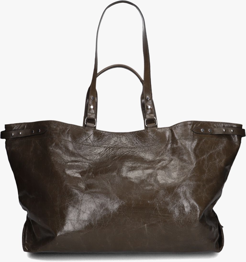 donkergroene isabel marant shopper winna tote-gb
