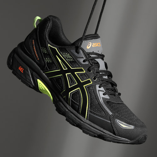 Baskets Gel Venture 6 1203A245 Black Lime Green