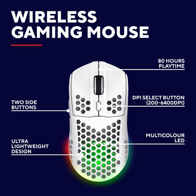 Trust GXT929W Helox trådløs gaming mus