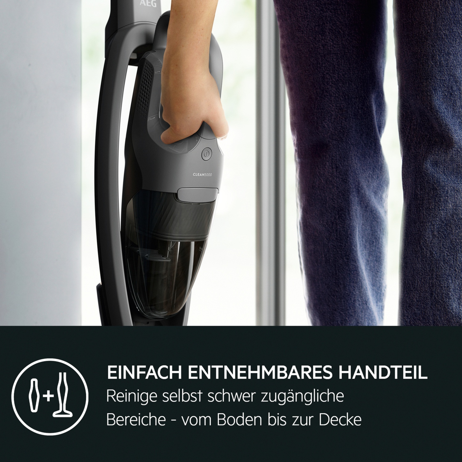 AEG 2 in 1 Akku-Handstaubsauger Clean 5000